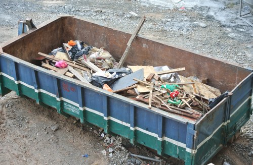 Clean business office with professional waste removal